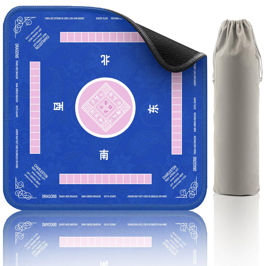 Mahjong Mat - Non-Slip Noise Reduction Gaming Mat 32.4x32.4 Inch